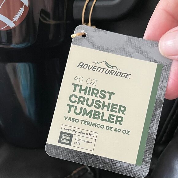 Adventuridge Thirst Crusher Tumbler Football 40 oz - Picture 4 of 8